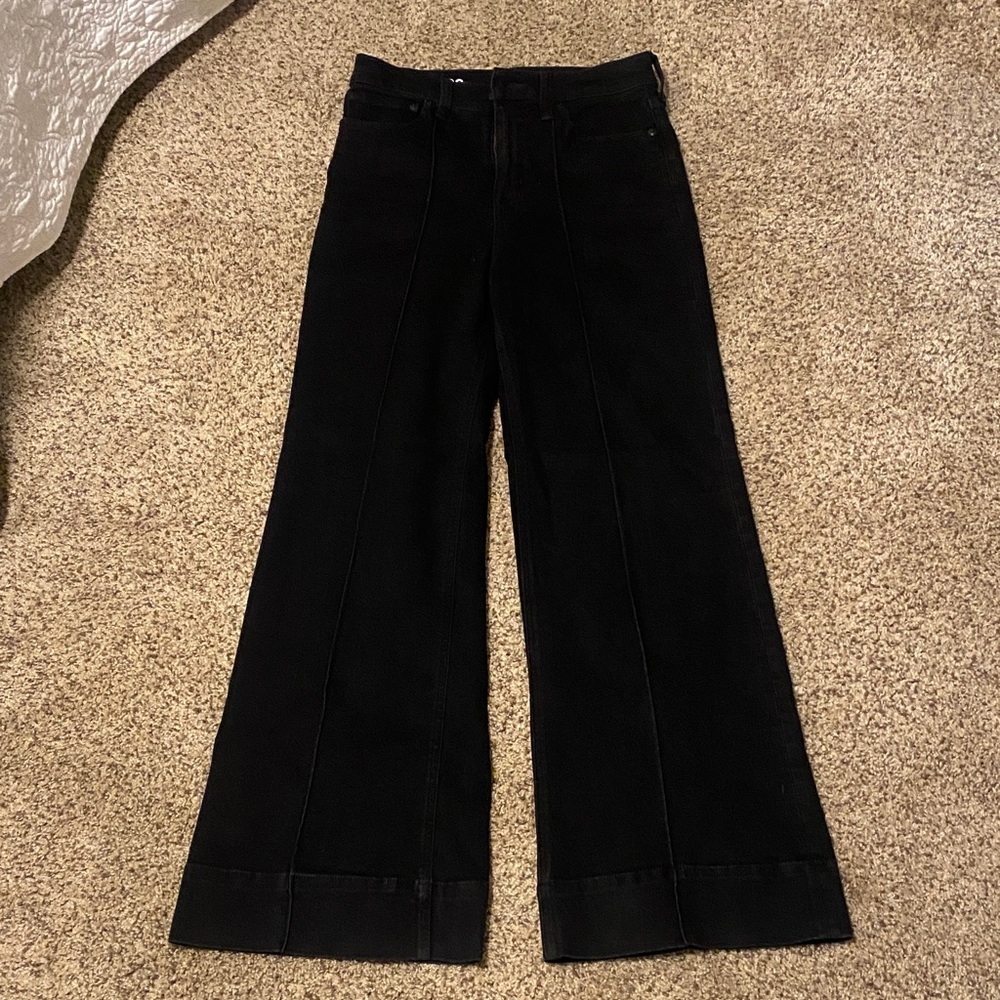 J. Crew Classic Black Wide-Leg Women's Jeans